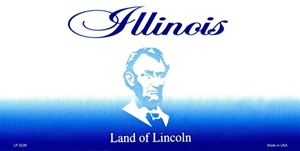 Illinois Blank License Plate   ILPLATE 2T 